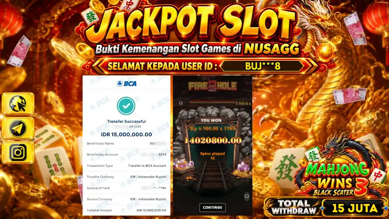 JACKPOT 14 JUTA FIRE IN THE HOLE 2